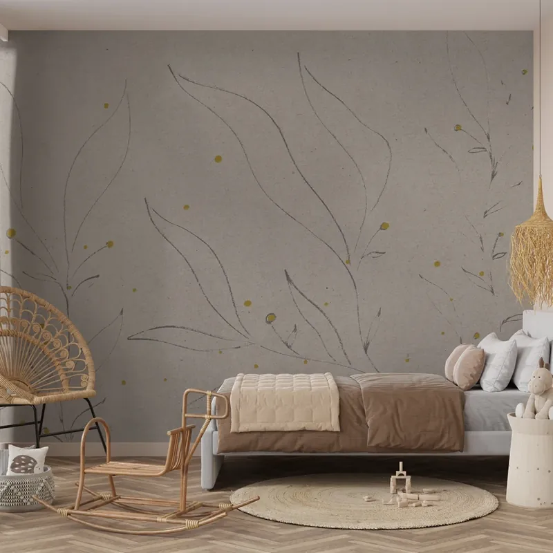 Disponibil imediat Dandelion Dreams Beige, Dream Prints Eleganță florală pentru pereții tăi